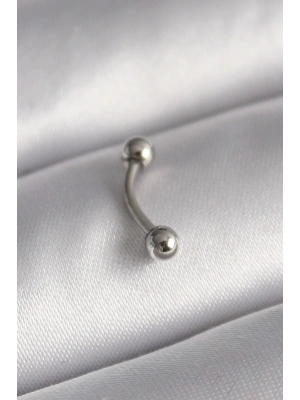 316L Çelik Gümüş Renk Topçuk Model Piercing