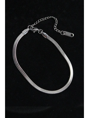 316L Çelik İtalyan Model Gümüş Renk Erkek Bileklik