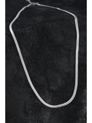 316L Çelik Klasik İtalyan Zincir Model Gümüş Renk Erkek Kolye