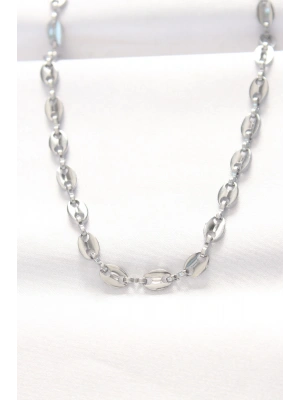 316L Çelik Silver Renk Gemici Zincir Kolye