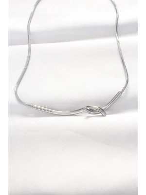 316L Çelik Silver Renk Kolye