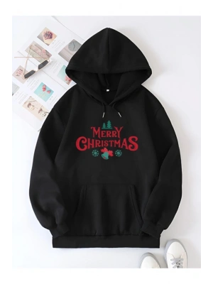 Merry Chrıstmas Sweatshirt - Hodie - Siyah