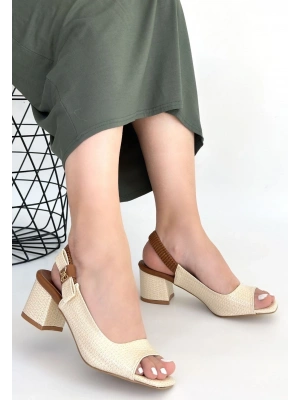 Alessi Bej Rugan Topuklu Ayakkabı