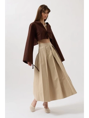 Bağlama Detay Uzun Kol Bluz