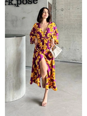 Çiçek baskılı elbise