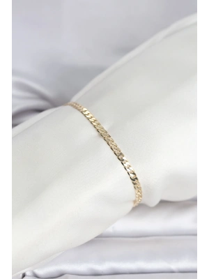 CM 14K Gold Renk Zincirli Model Kadın Bileklik