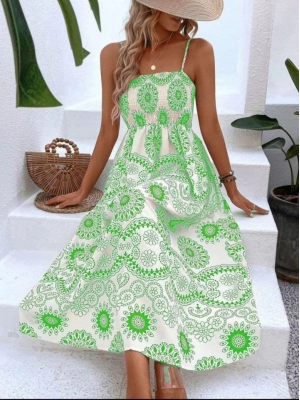 DİJİTAL BASKILI ELBİSE