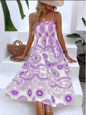 DİJİTAL BASKILI ELBİSE