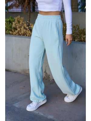 Düz Lastikli Eşofman - Mint Yeşili