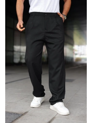 Erkek Beli Lastikli Baggy Pantolon