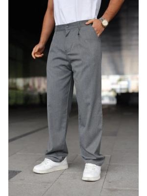 Erkek Beli Lastikli Baggy Pantolon