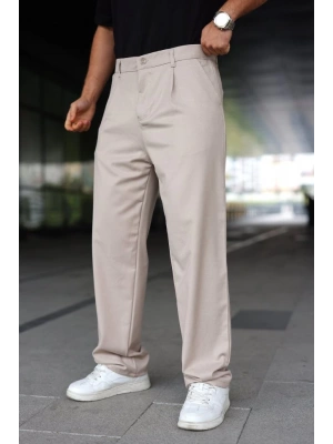 Erkek Beli Lastikli Baggy Pantolon