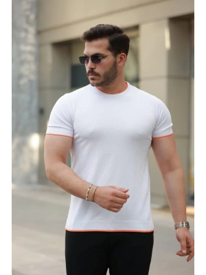 Erkek Bisiklet Yaka Kısa Kollu Tişört