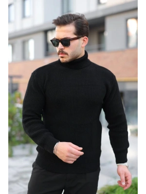 Erkek Boğazlı Örme Kazak