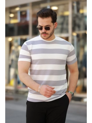 Erkek çift Renk Pamuklu örme Kumaş Kısa Kollu T-shirt