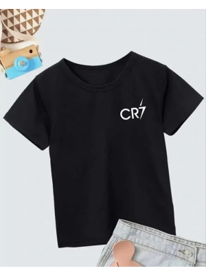 Erkek Çocuk Baskılı T-Shirt - Siyah