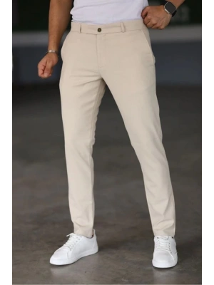Erkek Düz Kesim Bilek Boy Kumaş Pantolon