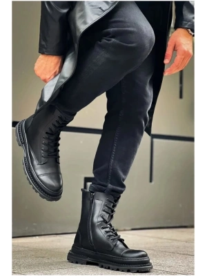 Erkek Fermuarlı Dayanıklı Crow Rahat Kışlık Bot