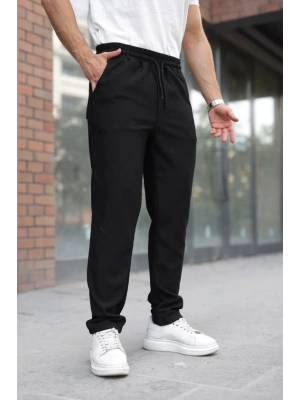 Erkek Fitilli Beli Lastikli Rahat Pantolon