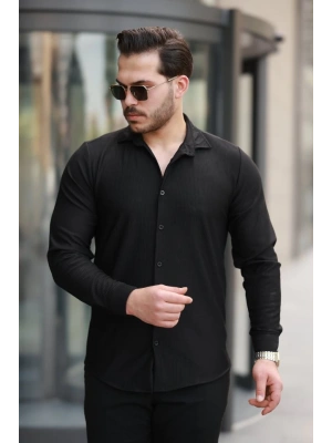 Erkek Fitilli Uzun Kollu Gömlek