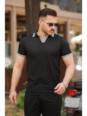 Erkek Hemşire Yaka Kısa Kollu Tişört