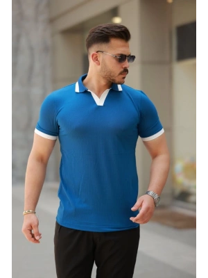 Erkek Hemşire Yaka Kısa Kollu Tişört