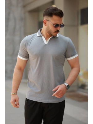 Erkek Hemşire Yaka Kısa Kollu Tişört