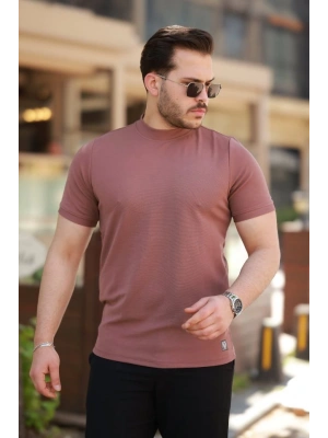 Erkek Yarım Balıkçı Yaka Kısa Kollu T-shirt