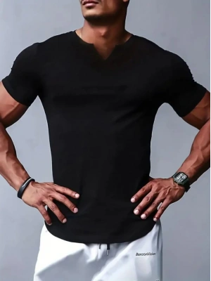 Erkek Kısa Kollu V Yaka Süprem T-shirt