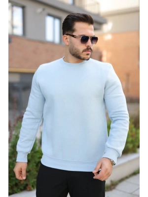 Erkek Üç İplik Şardonlu Sweatshirt