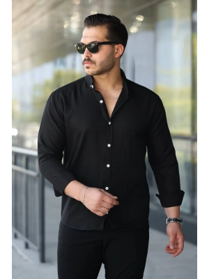 Erkek Uzun Kollu Regular Sofya Keten Gömlek
