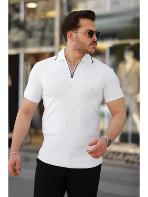 Erkek Yakalı Kısa Kollu T-shirt