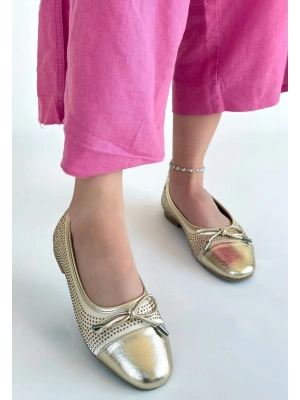 Etya Gold Cilt Babet Ayakkabı