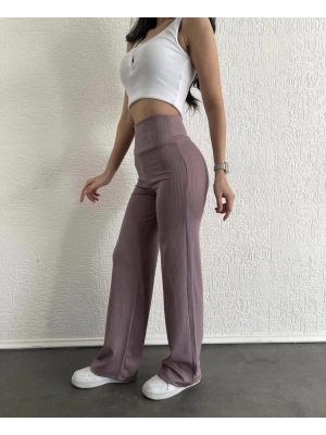 fitilli palazzo pantolon sütlükahve