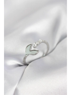 Gümüş Renk Balık Kuyruğu Model Kadın Yüzük