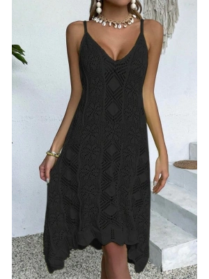 Kadın Ince Askılı Triko Elbise