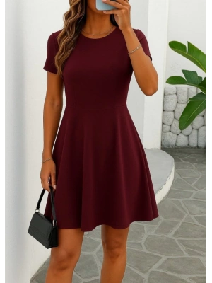 Kadın Kısa Kollu Kiloş Ithal Krep Elbise