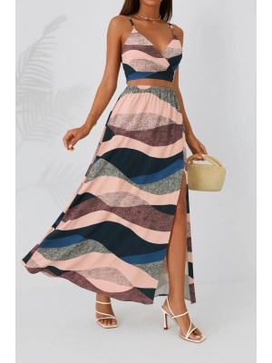 Kadın Kolsuz Askılı Crop Ikili Süprem Takım