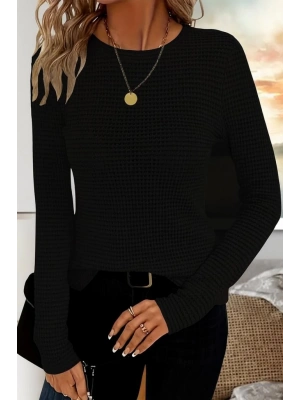 Kadın Uzun Kollu Bisiklet Yaka Triko Kazak