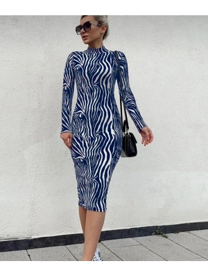 Kadın Uzun Kollu Mikro Midi Elbise