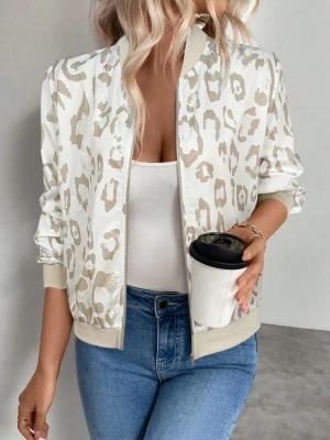 Kadın Uzun Kollu önden Fermuarlı Modal Ceket