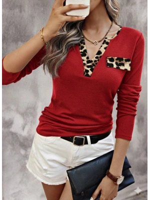 Kadın Uzun Kollu V Yakalı Kaşkorse Bluz