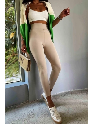 Kadın Yüksek Bel Içi şardonlu Fırsat ürün Toparlayıcı Tayt