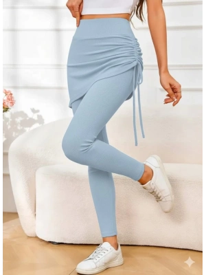 Kadın Yüksek Bel Yandan Büzgülü Alttan Uzun Kaşkorse Tayt Etek