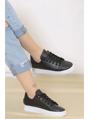 Üç İplik Penye Uzun Kol Kapşonlu SweatShirt - Siyah