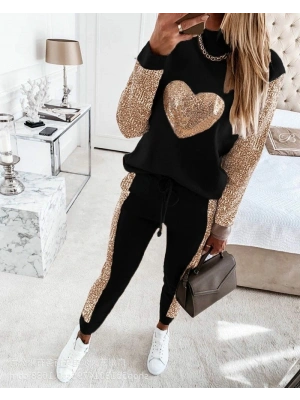 Kalp Pul Payet Detay Janes Iki Iplik Takım