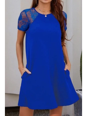 Kol Dantel Viskon Elbise