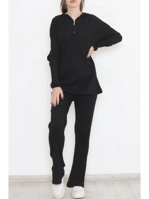 Askılı Uzun Çan Elbise - Bordo