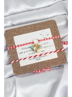 Marteniçka Bileklik 2li Kalp ve Nazalı Model