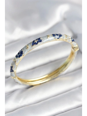 Mavi Renk Detaylı Mineli Kelepçe